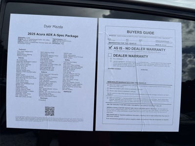 2025 Acura ADX A-Spec Package