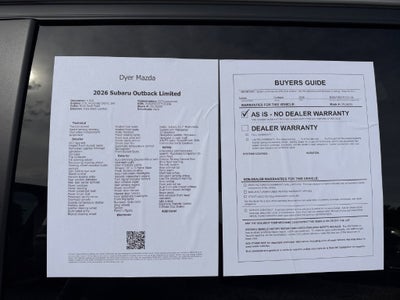 2026 Subaru Outback Limited