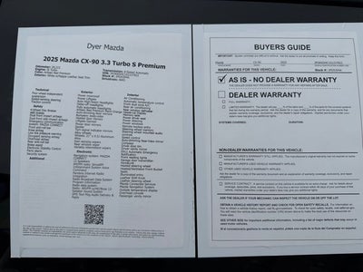2025 Mazda Mazda CX-90 3.3 Turbo S Premium