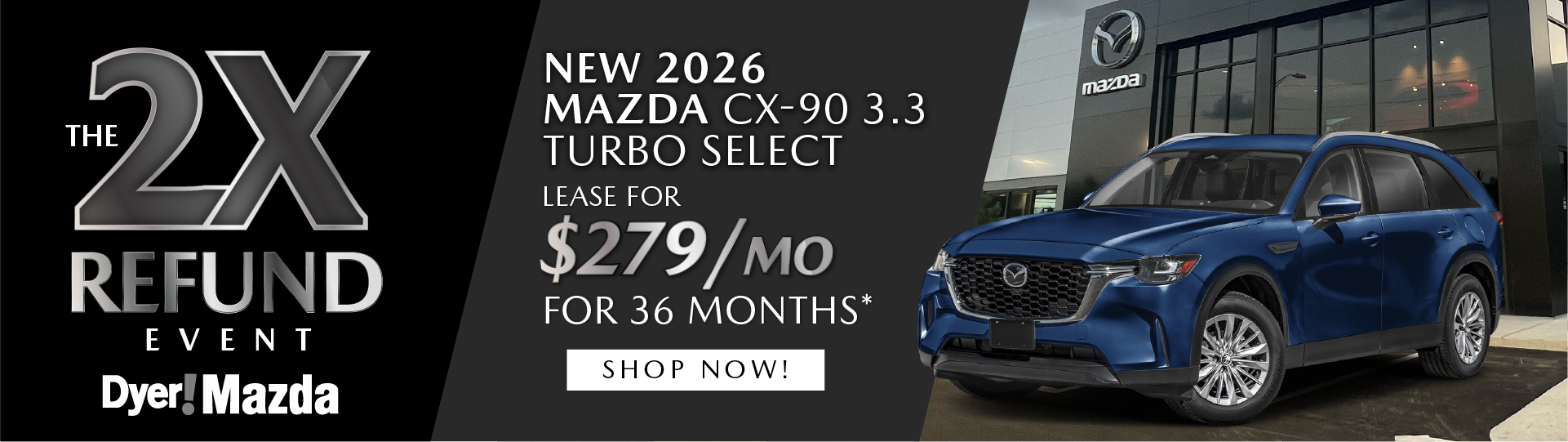New 2026 MAZDA CX-90 3.3 TURBO SELECT 