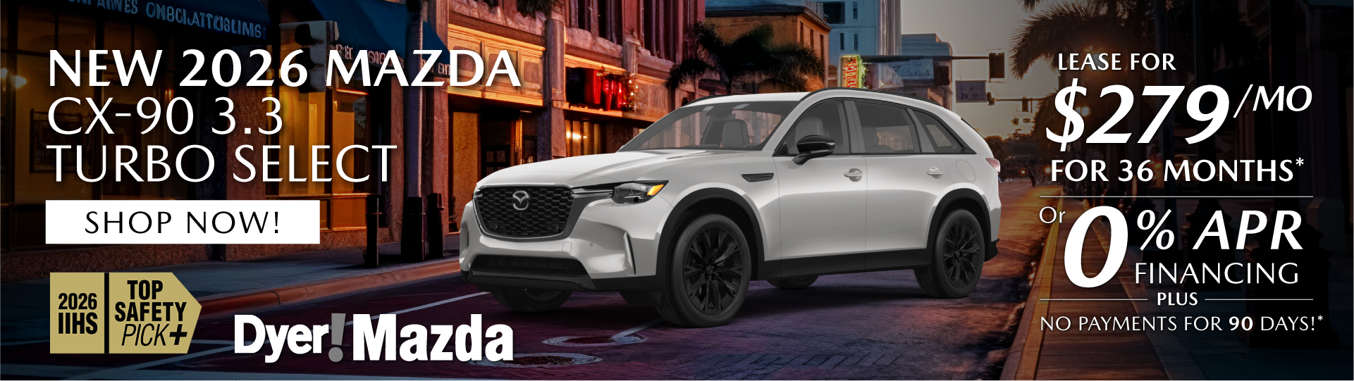 New 2026 MAZDA CX-90 3.3 TURBO SELECT 