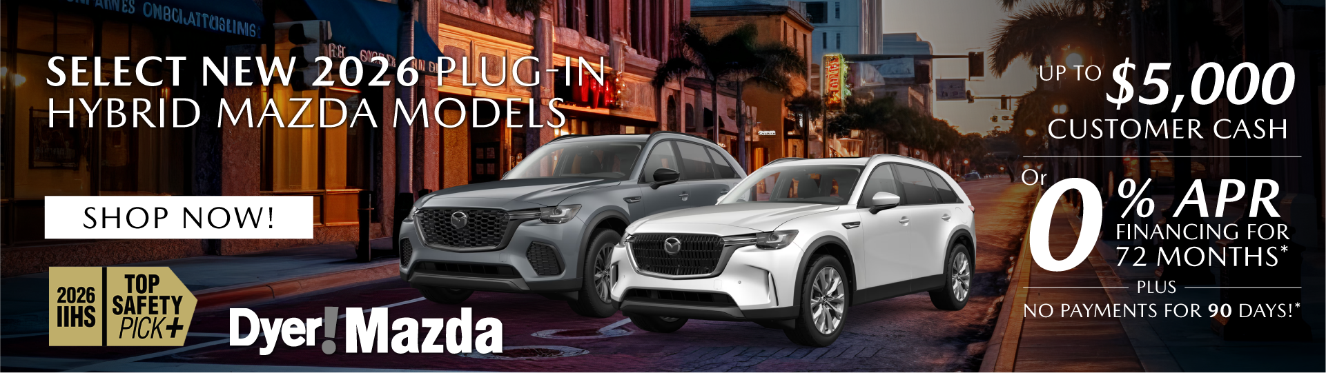 Select New 2026 Plug-In Hybrid MAZDA Models