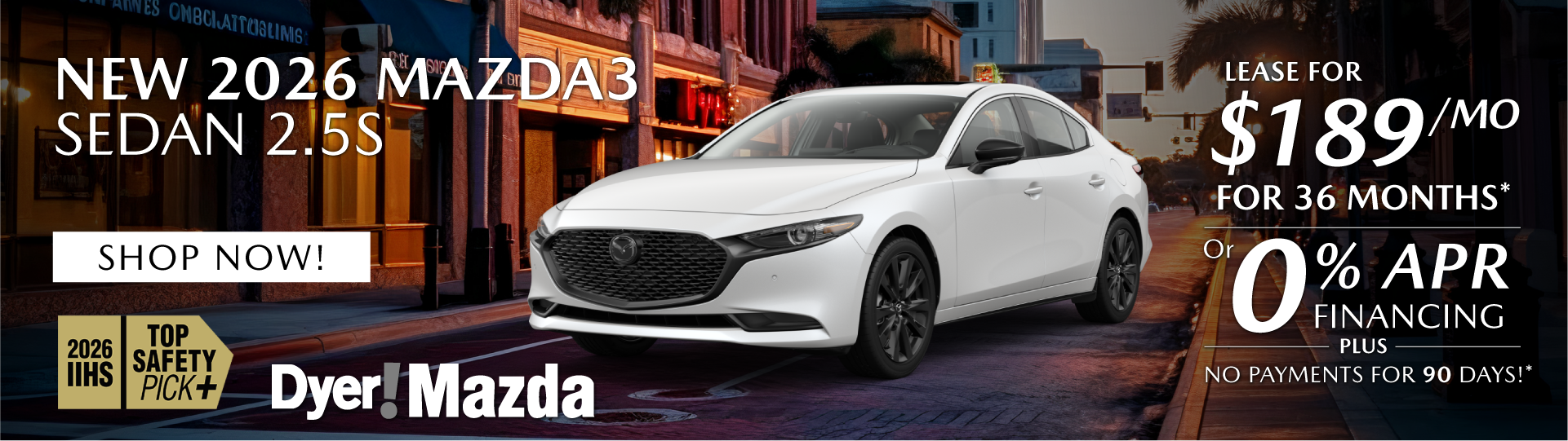 New 2026 MAZDA3 SEDAN 2.5S