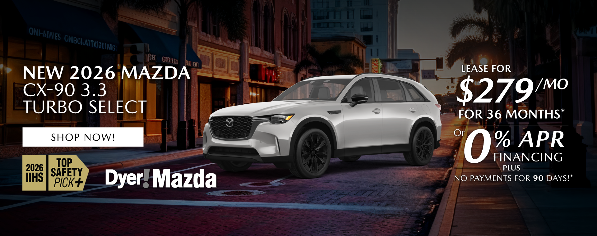 New 2026 MAZDA CX-90 3.3 TURBO SELECT 