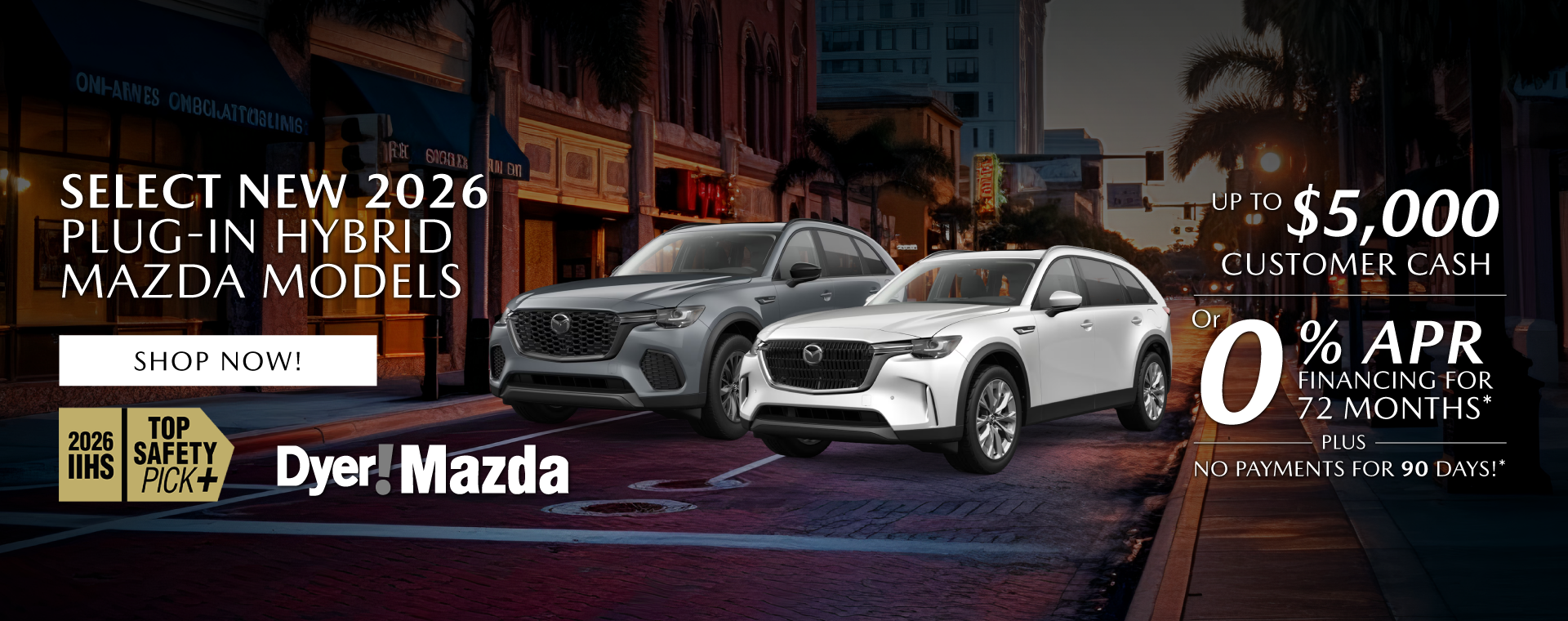 Select New 2026 Plug-In Hybrid MAZDA Models