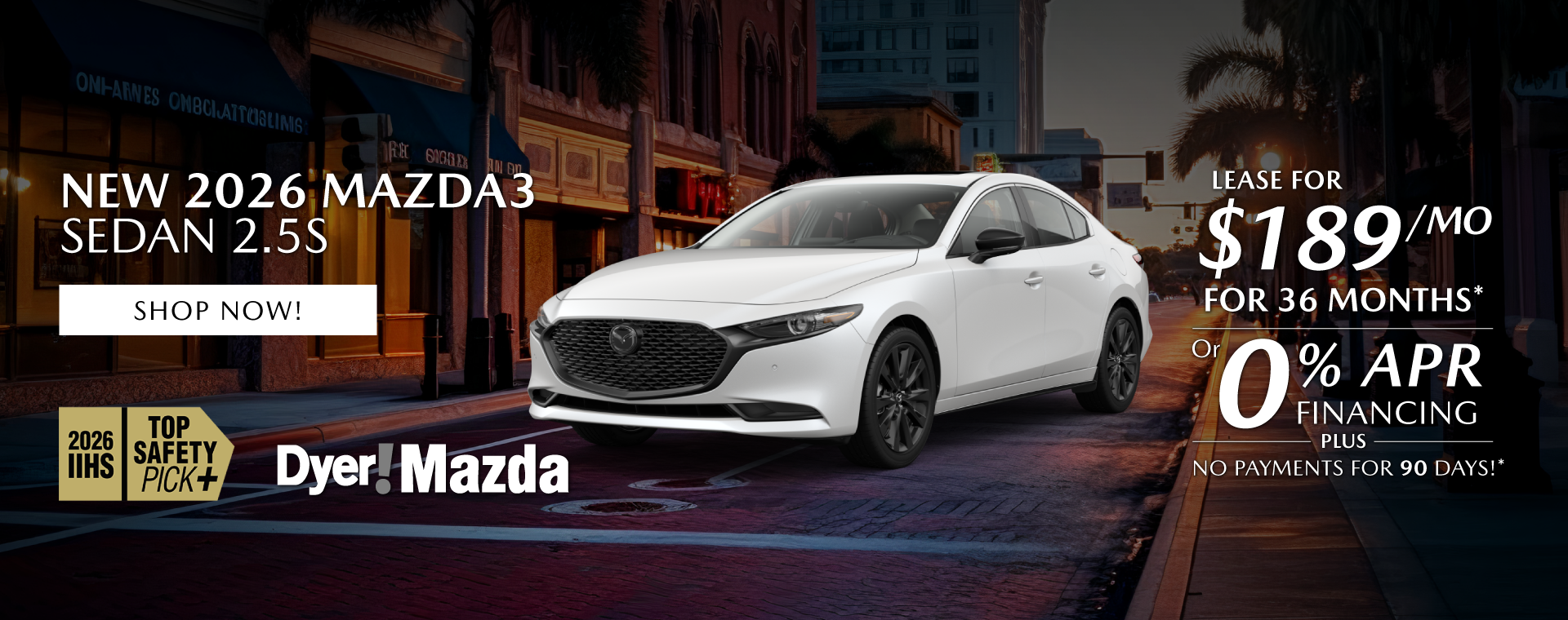 New 2026 MAZDA3 SEDAN 2.5S