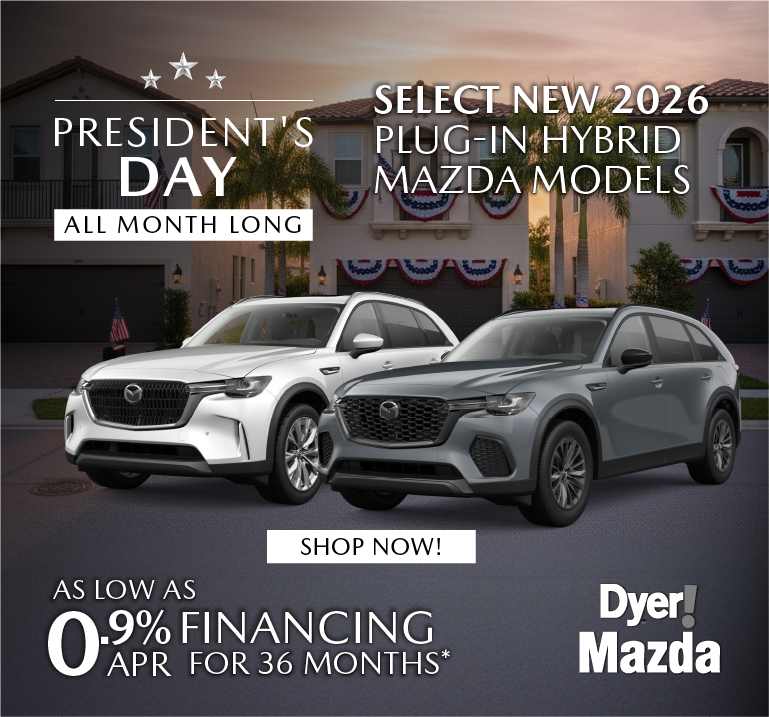 Select New 2026 Plug-In Hybrid MAZDA Models