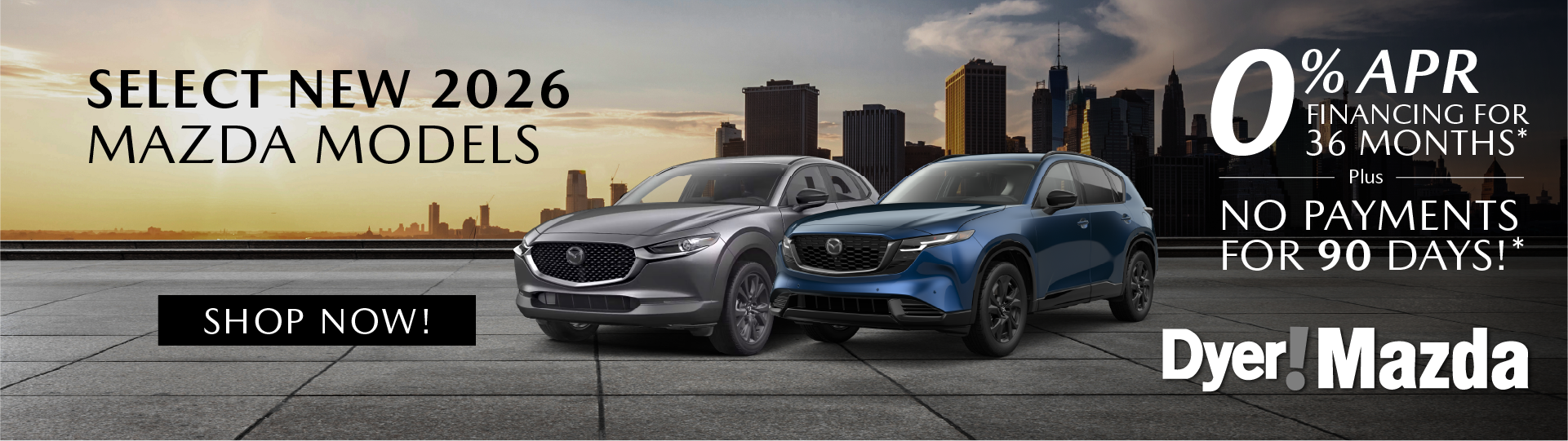 Select New 2026 MAZDA Models