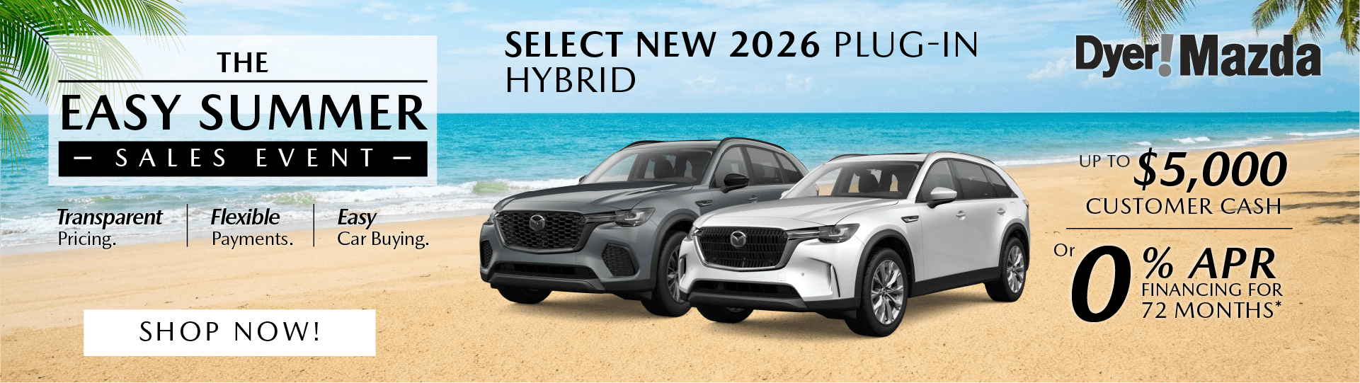 Select New 2026 Plug-In Hybrid MAZDA Models