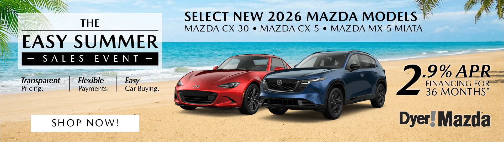Select New 2026 MAZDA Models