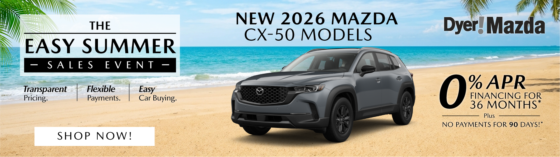 New 2026 MAZDA CX-50 Models
