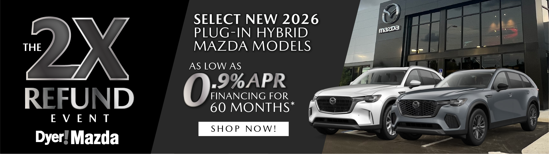 Select New 2026 Plug-In Hybrid MAZDA Models
