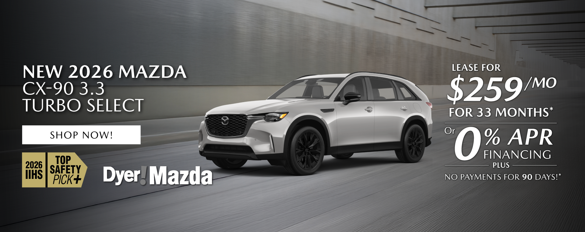 New 2026 MAZDA CX-90 3.3 TURBO SELECT 