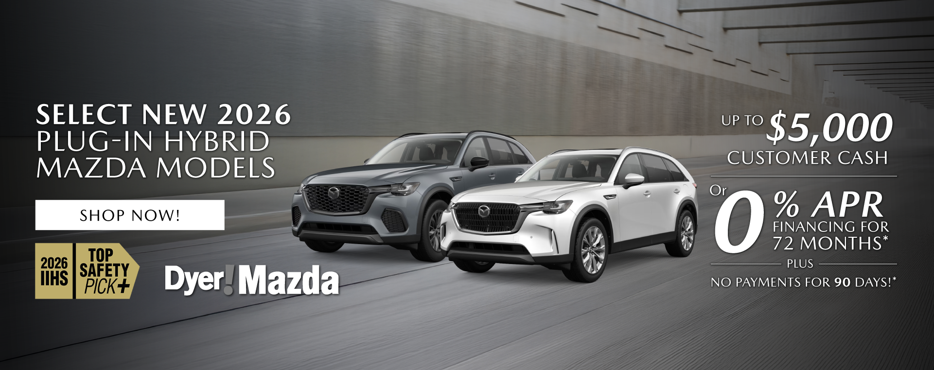 Select New 2026 Plug-In Hybrid MAZDA Models