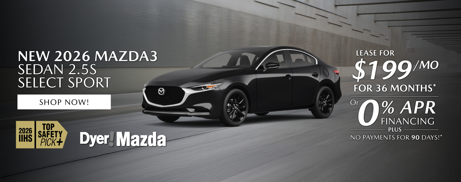 New 2026 MAZDA3 SEDAN 2.5S SELECT SPORT
